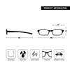 The Reading Glasses Company Black Neon Pink Neck Specs Readers Value 3 Pack Womens Ladies Spring Hinges RRR20-4 +2.50 view 4