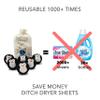 Organic Eco Wool Dryer Balls - Black Penguin - 6 Pack - 100% Handmade, Fair Trade, Organic, No Lint - Premium Quality"Cool Friends" view 2