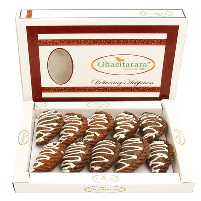 Ghasitaram Gifts Holi Sweets, Holi Gifts, Holi Hamper Kaju Chocolate Gujiya 400 GMS