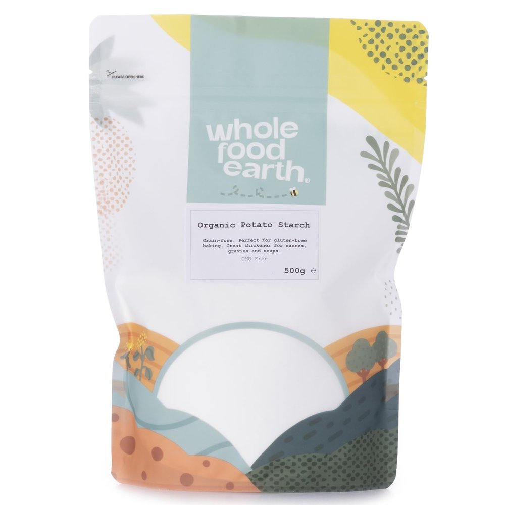 Wholefood Earth Organic Potato Starch  500g | GMO Free | Vegan | Certified Organic