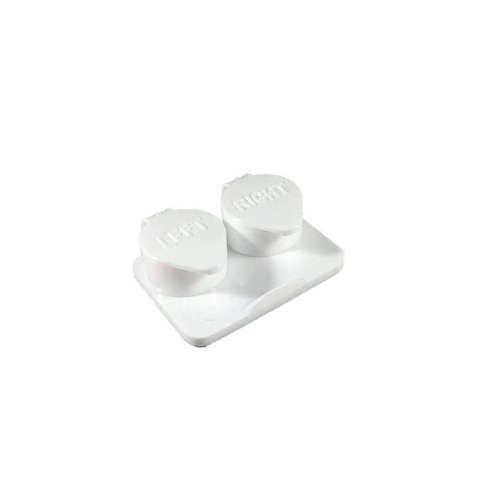 Amcon labs 12-Pack Deep Well Flip-top White Contact Lens Cases