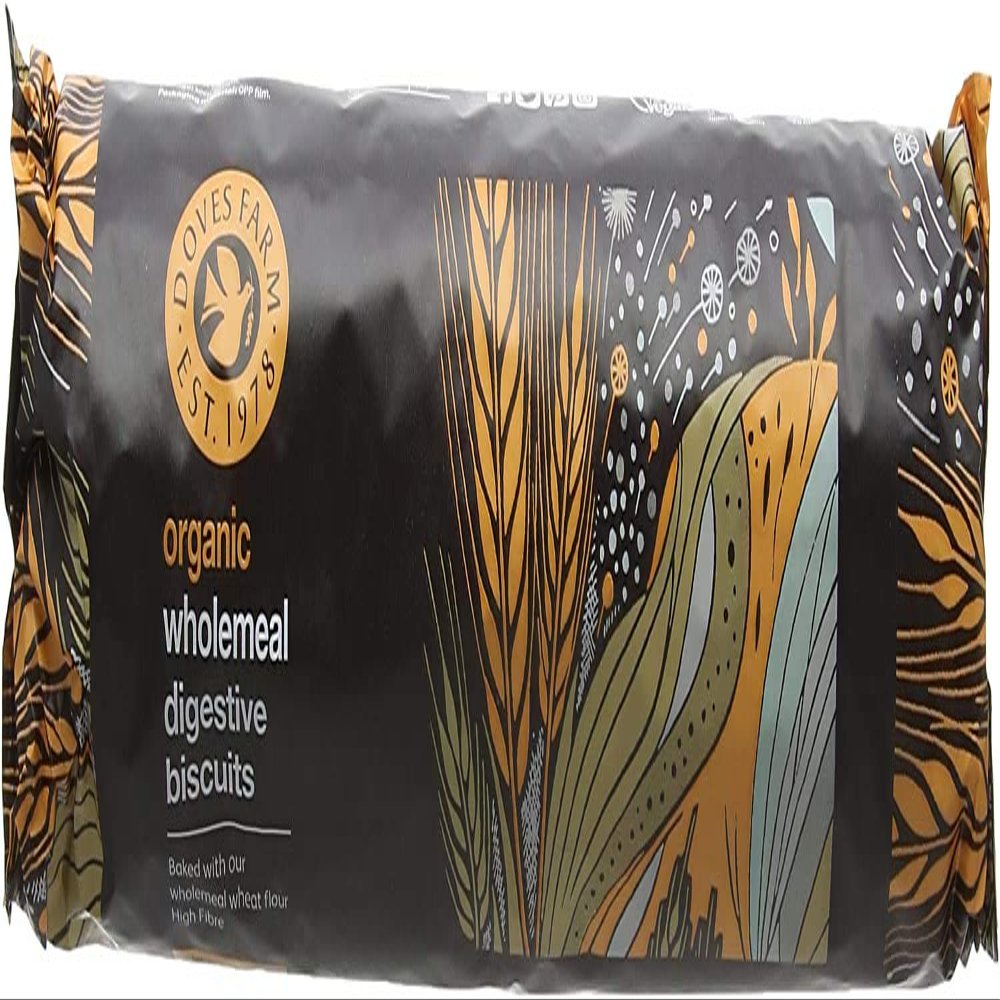 Doves Farm Organic Wholewheat Digestive Biscuits 400g (Case of 12)
