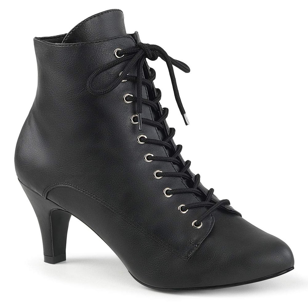 Pleaser Pink Label DIVINE-1020 Blk Faux Leather UK 7 (EU 40)