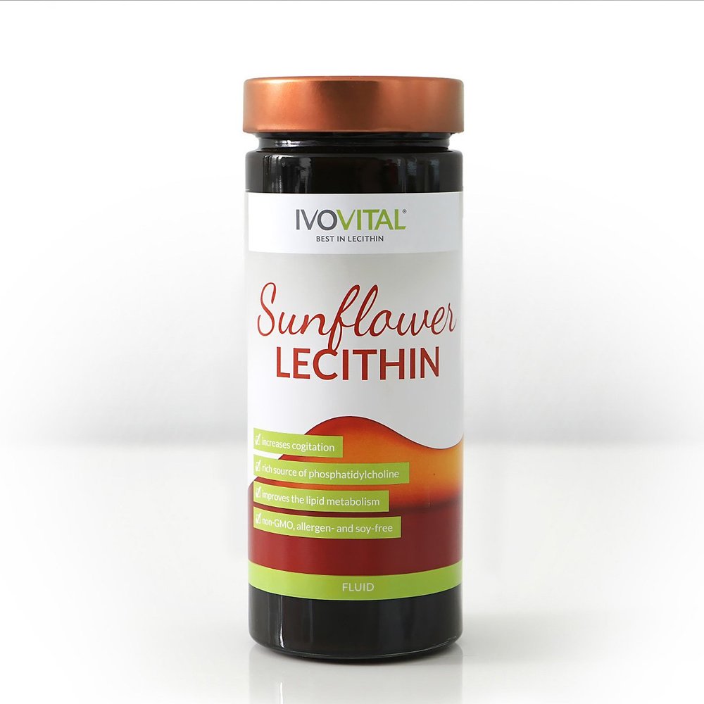Sunflowerlecithin Fluid (275ml), IVOVITAL, Premium Natural Alternative to Soy Lecithin