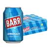 BARR 24 Pack Perfect Lemonade, Lemon Flavoured Fizzy Drink, Sparkling Fizzy Pop, 24 x 330ml Cans view 1