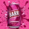 BARR 24 Pack Cherryade, Zero No Sugar Cherry Flavoured Fizzy Drink Cans, Sparkling Fizzy Pop, 24 x 330ml Cans view 3