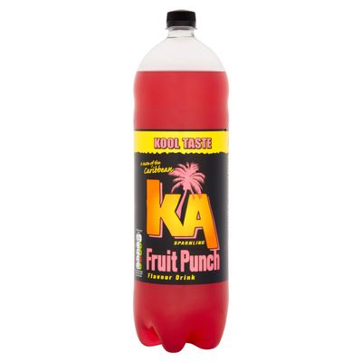 KA Sparkling Fruit Punch Bottles, 2 Litre, Pack of 6