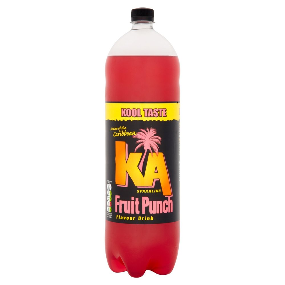 KA Sparkling Fruit Punch Bottles, 2 Litre, Pack of 6