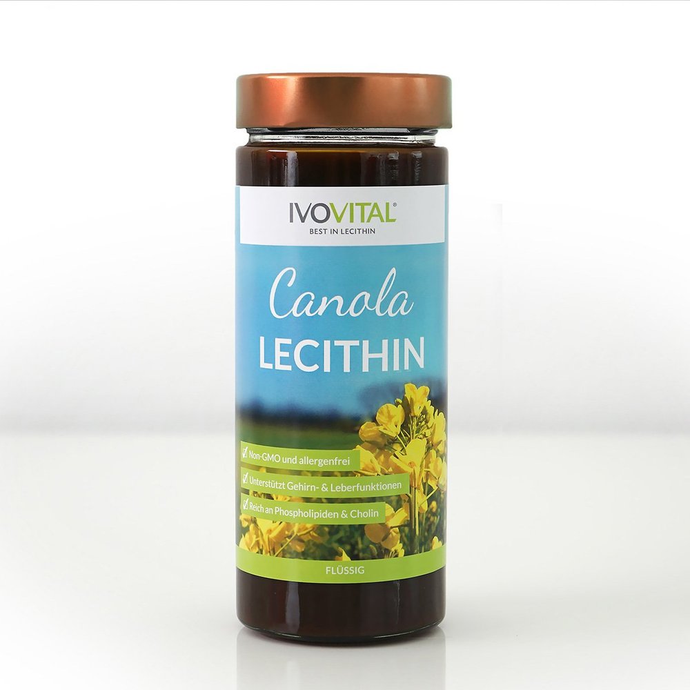 Canola Lecithin Fluid (275 ml), IVOVITAL, Premium Natural Alternative to Soy Lecithin