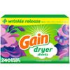 Gain Dryer Sheets Laundry Fabric Softener, Moonlight Breeze, 240 Count view 1
