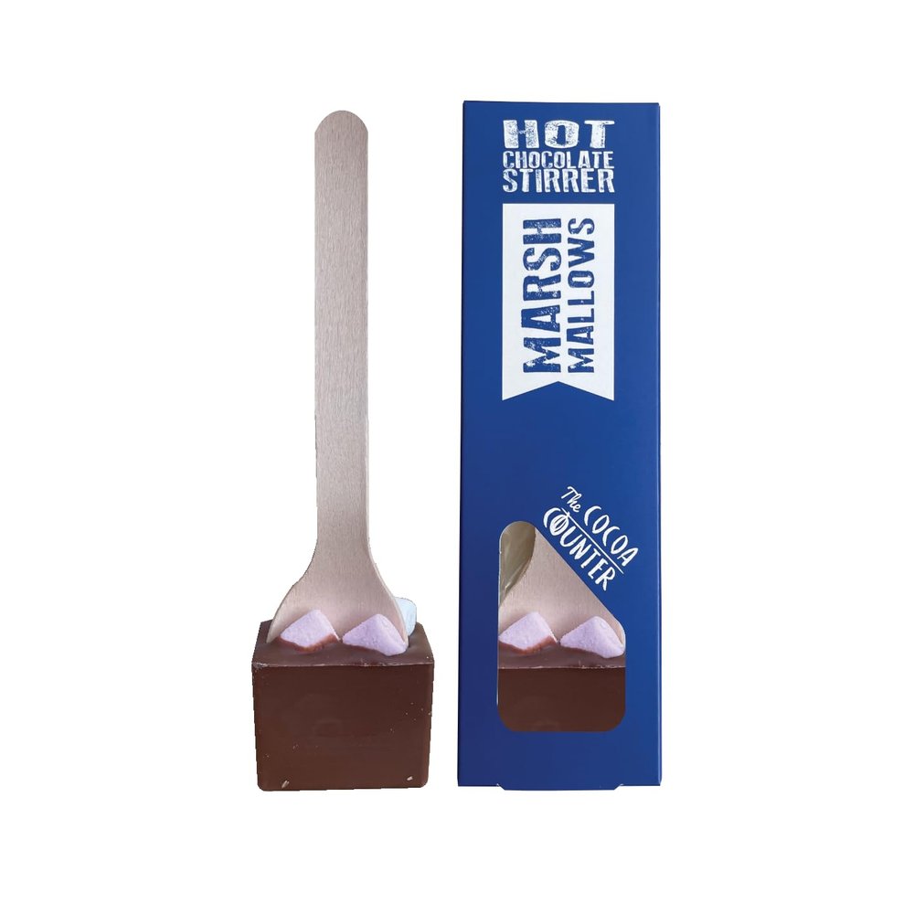 6 Hot Chocolate Stirrers & Marshmallows