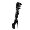 Pleaser INFINITY-3028 Blk Stretch Pat/Blk UK 6 (EU 39) view 3