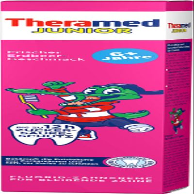 Theramed Junior Strawberry Cream 75 ml (Pack of 6)