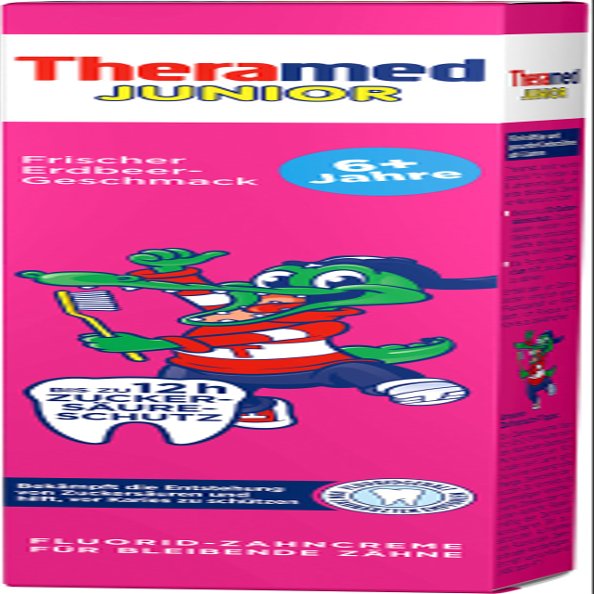 Theramed Junior Strawberry Cream 75 ml (Pack of 6)