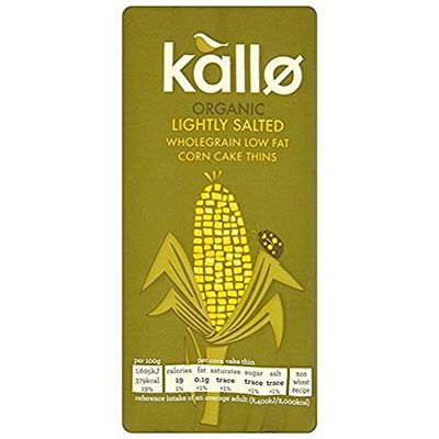 Kallo Organic Lightly Salted Corn Cakes 130g (Case of 12)