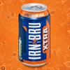 IRN-BRU XTRA, 24 Pack Zero No Sugar & Low Calorie Fizzy Drinks Multipack Cans with XTRA Taste - 24 x 330ml Cans view 3