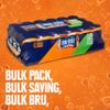 IRN-BRU XTRA, 24 Pack Zero No Sugar & Low Calorie Fizzy Drinks Multipack Cans with XTRA Taste - 24 x 330ml Cans view 4