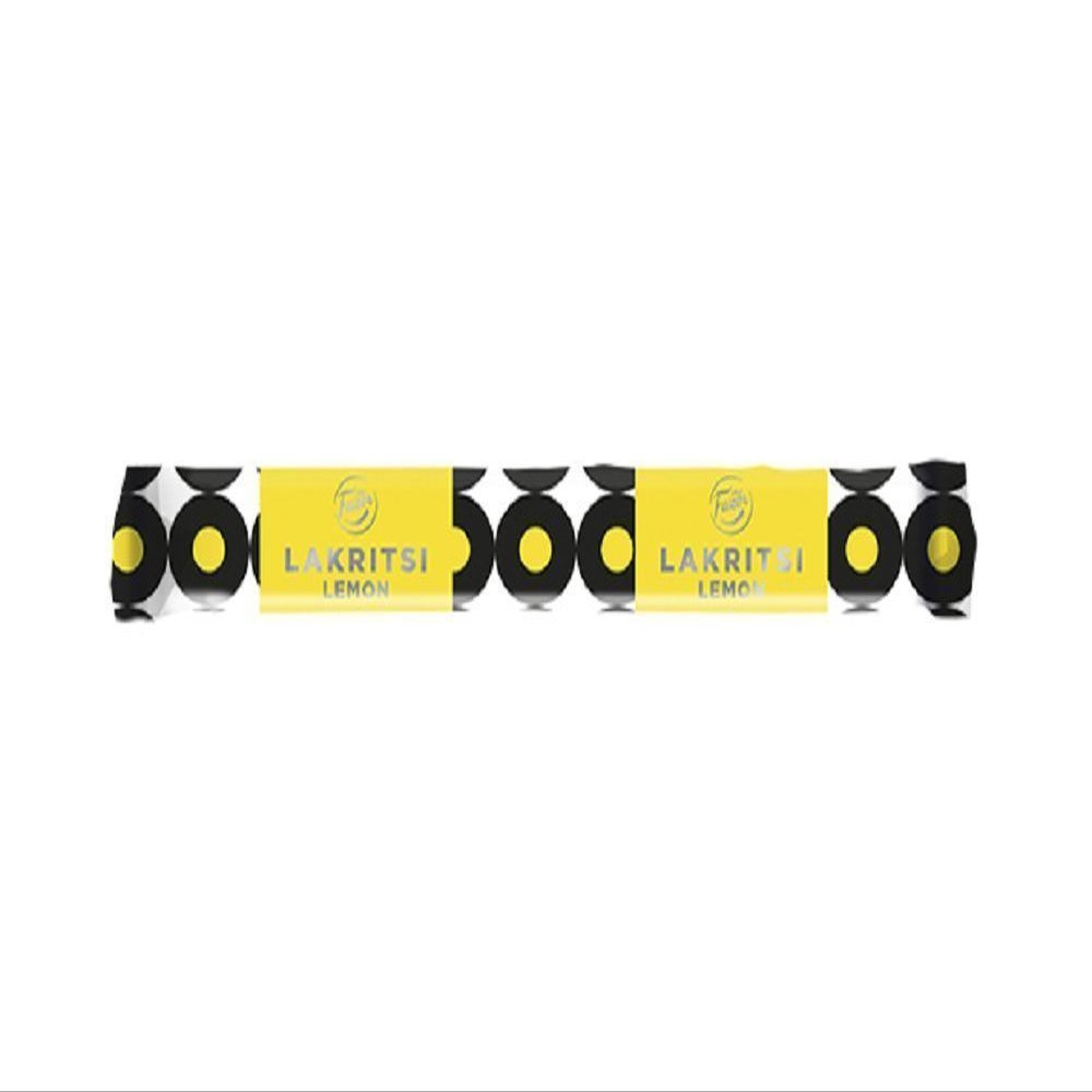 10 Sticks x 20g of Fazer Lemon lakritsi - Original - Finnish - Filled - Black Licorice - Liquorice - Candies - Sweets