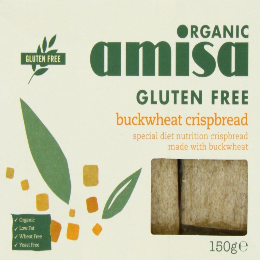 Amisa | Crispbread - Buckwheat W/Grain | 2 x 120g