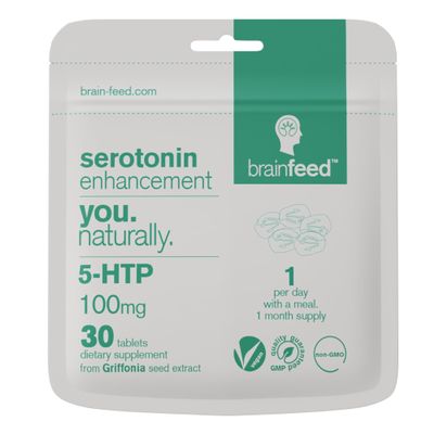5 HTP Supplement high Strength | 30 x 5HTP 100mg Capsules - 1 A Day | Natural Serotonin Supplements from Griffonia Seed Extract | UK Manufactured | 1-Month Supply