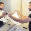 SHOP-STORY - Innovent Barber Bib for Shaving Beard Protection - Attaches with Suction Cup - White view 3