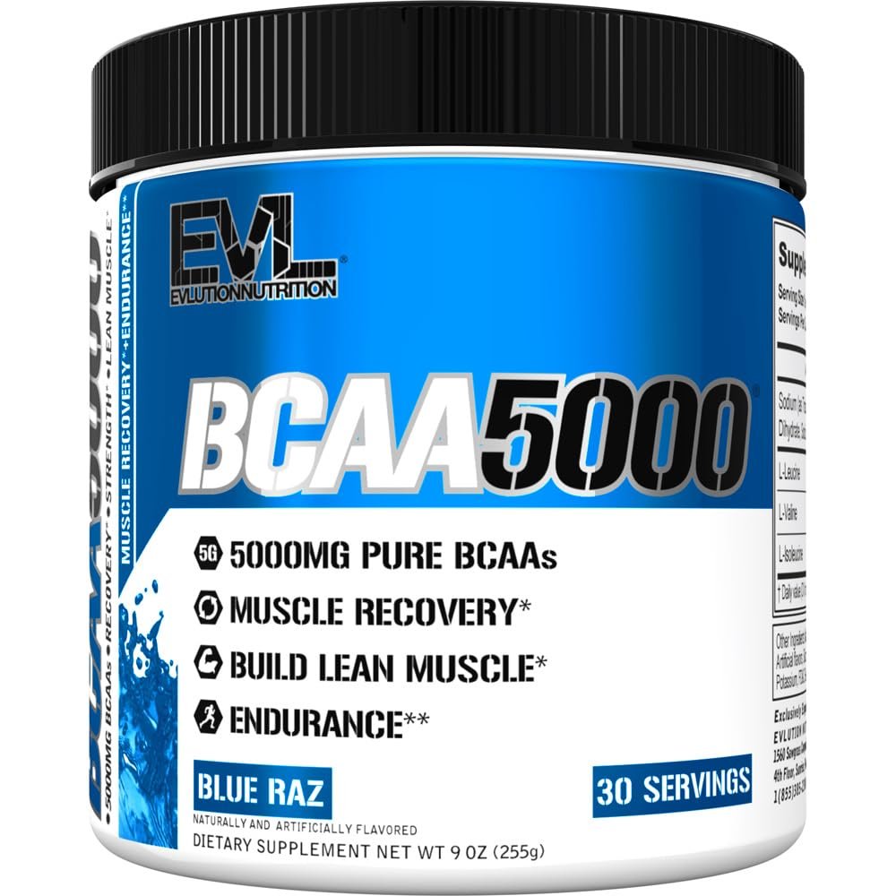 BCAA5000, Unflavored, 10.58 oz (300 g), EVLution Nutrition