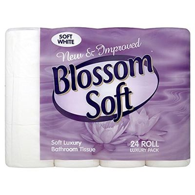 Blossom Soft Luxury Bathroom Tissue Soft White - Pack of 24 Rolls (2)