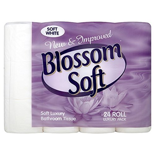 Blossom Soft Luxury Bathroom Tissue Soft White - Pack of 24 Rolls (2)