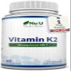 Vitamin K2 MK7 200mcg - 365 Vegan Tablets not Capsules - 1 a Day - 1 Year Supply - High Strength VIT K2 Menaquinone - Easy to Swallow - Made in The UK - Nu U Nutrition view 1