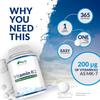 Vitamin K2 MK7 200mcg - 365 Vegan Tablets not Capsules - 1 a Day - 1 Year Supply - High Strength VIT K2 Menaquinone - Easy to Swallow - Made in The UK - Nu U Nutrition view 4