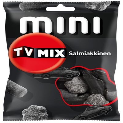 2 Bags x 110g of Malaco Tv Mix - Salmiakkinen - Original - Sweedish - Salmiak - Salty Licorice - Wine Gums - Candies - Sweets