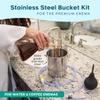 Premium Enema Stainless Steel Enema Kit for Colon Cleanse - 2 Quart Bucket with 6.75 Foot Hose, 7 Tips for Men and Women view 2