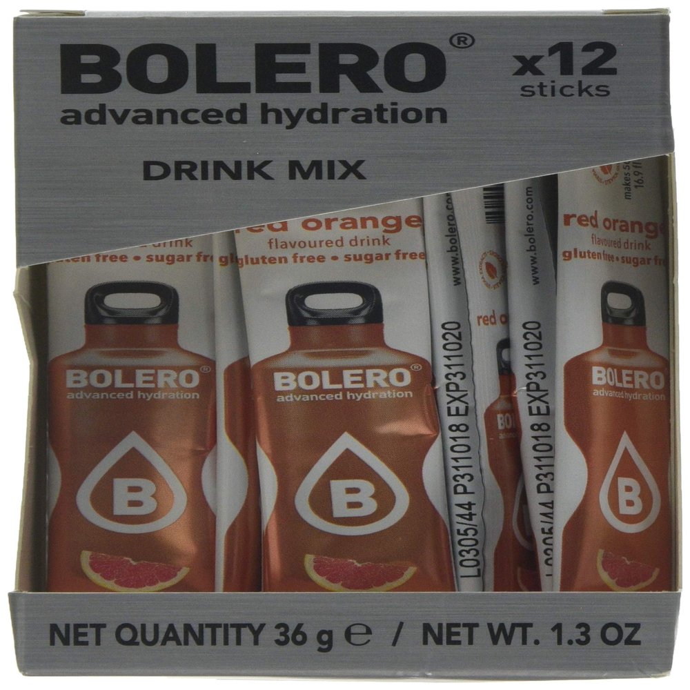 Bolero Sticks, Red Orange, 12-Count