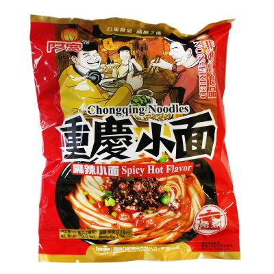 BaiJia A-Kuan Chong Qing Noodle (Spicy & Hot Flavour) 105g