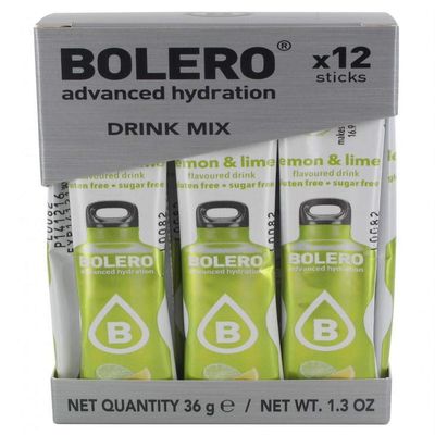 Bolero Sticks, Lemon & Lime, 12-Count