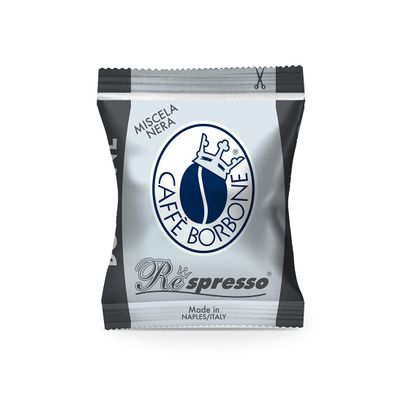 Caff Borbone Respresso, Black Coffee Blend - 50 Capsules - Compatible with Nespresso* coffee machines for domestic use