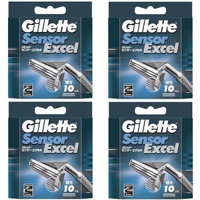 [Set Product] Gillette Sensor Excel Spare Blade 10 Pieces x 4 Pieces
