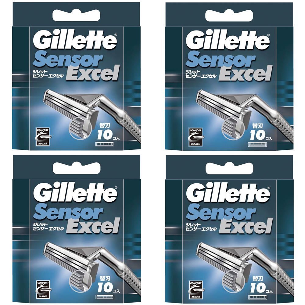 [Set Product] Gillette Sensor Excel Spare Blade 10 Pieces x 4 Pieces