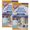 Arm & Hammer Moisture Absorber & Odor Eliminator, 453g Hanging Bag, 2 Pack (4 Bags Total), Passive Dehumidifier view 1