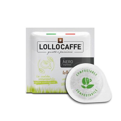 150 Pods Coffee 44mm - Nero Espresso - Lollo Coffee