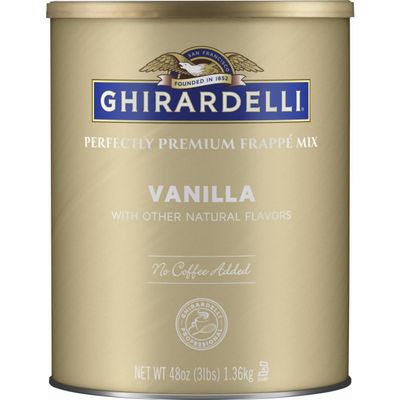 Ghirardelli Vanilla Flavored Powder Base Ice Beverage Mix, 3 lb.