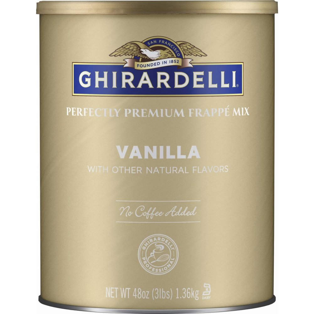 Ghirardelli Vanilla Flavored Powder Base Ice Beverage Mix, 3 lb.
