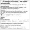 Zinc Citrate 50mg - 360 Tablets | Vegan view 2
