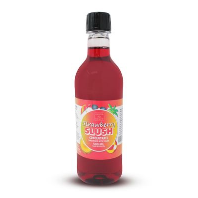 Aromhuset Strawberry Slush Concentrate 500 ml - Mixing Ratio 1:5 - Flavoured Slushie Syrups Mix for Ice Drinks Machines, Blender Mix, Bars, Restaurants, Home, DIY Cocktails
