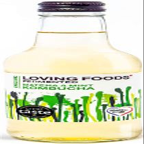 Loving Foods Award Winning *Organic & Made in the UK* Matcha & Mint Kombucha (330ml) Raw, Unpasteurised & Bursting with Beneficial Live Bacteria (12 x Bottles)