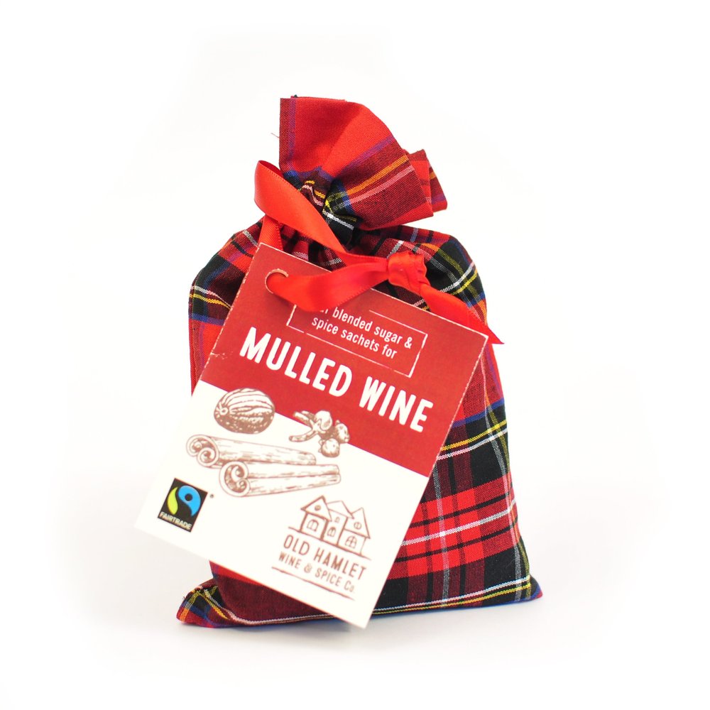 Mulled Wine Spices In Tartan Bag (No Wine Included)
