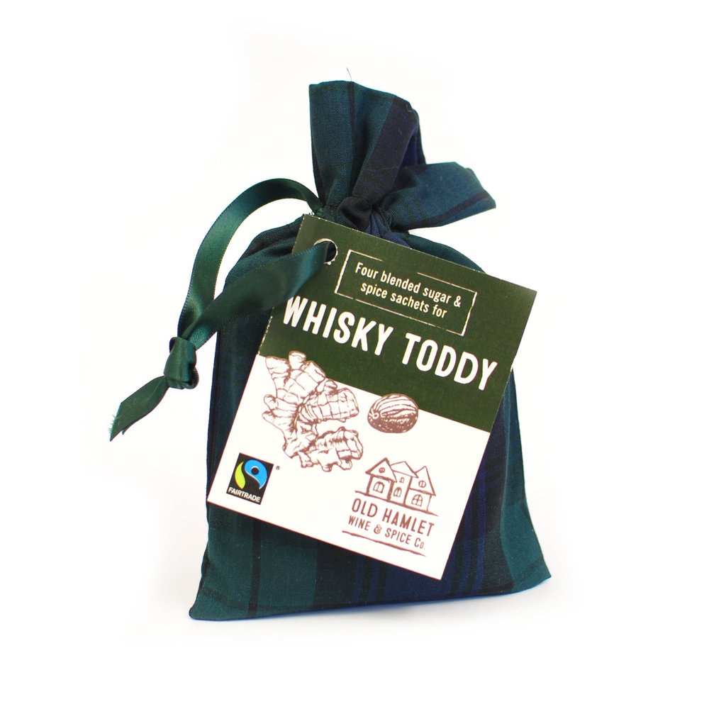 Whisky Toddy Spices In Black Watch Tartan Bag (4 sachets) (No Whisky Included)