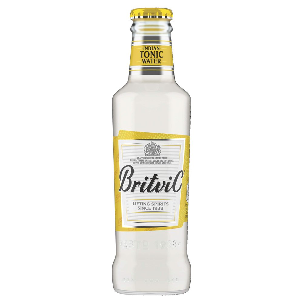 Britvic Indian Tonic Water - Carbonated Drink - Pack of 24 x 200ml