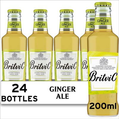 Britvic Ginger Ale - Expertly Blended Drink - Pack of 24 x 200ml