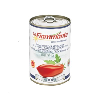 PEELED TOMATOES SAN MARZANO LA FIAMMANTE 12 X 400 GR
